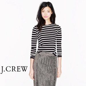 J Crew Black and White Shirt